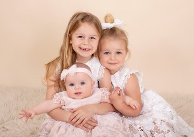 3 sisters in beautiful dresses photographed in Kent
